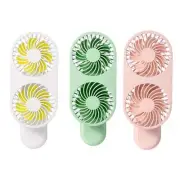 USB Handheld Fan Quiet Portable USB Plug Fan 3 Speeds