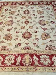 Square Oriental Persian Hand made Knotted Wool Rug Carpet Floor 154x154 Afghan