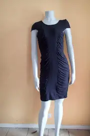295$ catherine malandrino dress sz L,black , SLEEVELESS be