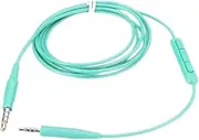 CONGARTENO Straight Pin to Headphone Extension Cable TPE Wire for Inline Microphone Controls Green Audio Connection Cable