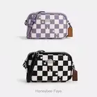 NWT Coach Mini Jamie Camera Bag With Checkerboard Print CR172