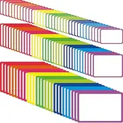 Mimorou 99 Pcs Dry Erase Magnetic Labels Reusable Waterproof Magnetic Name Tags Rectangle Stickers Labels for Whiteboard Fridge Classroom Office, 3 Sizes(Colorful)