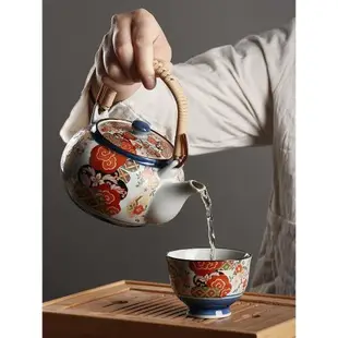 日本進口有田燒伊萬里陶瓷茶具套家用日式手工茶壺茶杯子生日禮物