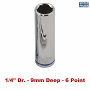 Kincrome K26505 - Deep Socket 9mm 1/4" Drive (Mirror Polish)