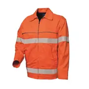 WS WORKWEAR Men's Hi-Vis Jacket With Reflective Tape | Orange