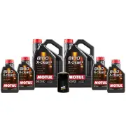 14L Motul 8100 X-CLEAN + 5W30 Wix Filter Motor Oil Change Kit API SN/CF