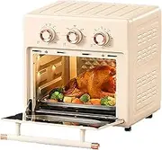 1360W Desktop Electric Oven, 18 L Large Capacity Oven, Adjustable Temperature 80-230℃, 60-Minute Timer, Five Functions, Air Frying, Grilling, Pizza Baking, Dried Fruit, for Kitchen