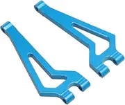 Perfeclan RC Car Rear Upper Swing Arm Suspension Bracket Lightweight Aluminum Alloy DIY Modified 1/20 for Remote Control Vehicle Parts, Blue