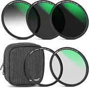 NEEWER 82mm 5 in 1 Magnetic Lens Filter Kit with Black Diffusion 1/4 Filter+Soft GND8+ND8+ND64 Filter&Magnetic Adapter Ring, HD Optical Glass/Water Repellent/30 Layers Nano Coatings/Scratch Resistant