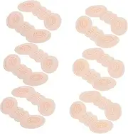 Healeved 6 Pairs Non-slip Stickers Heel Liners for Women Shoes Boot Heel Inserts Heel Pads for Shoes Shoe Accessories Heel Pads for Boots Shoe Heel Inserts Beige Polyester Cloth