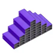 Staples for Stapler, 2 Pack #10 Mini 3/16 Inch Length Staples, Purple