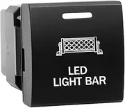 12V 3A ON/Off Push Button Switch LED Light BAR for Toyota Landcruiser 300s Prado 150s RAV4 Camry 70s HiAce Corolla New Model LED White