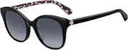 [Kate Spade New York] Women's BIANKA/G/S Sunglasses, Black Pattern Violet, 52 mm