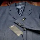 NEW Hugo Boss Einstein/Omega Navy Pinstripe Weave 46 chest 34 long
