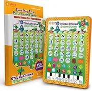 Just Smarty Chicka Chicka Boom Boom Official Alphabet Learning Tablet, Educational Toddler Learning Tablet to Learn ABC, Letters, Numbers, Colors and Shapes for Kids 3-5 Years Old, for Boys and Girls