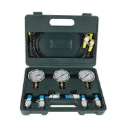 Hydraulic Pressure Guage Excavator Hydraulic Pressure Test Kit With Testing Hose Coupling And Gauge white