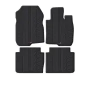 TRAVALL All Weather Floor Mats for Honda Cr-v (2017-2022) Premium Black Rubber