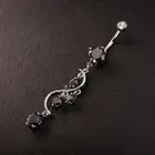 Navel Piercing Ring Shiny Delicate Dangling Bikini Navel Ring Glossy