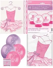 Ballerina Party Pack Napkins Balloons Tablecloth Mini Honeycombs