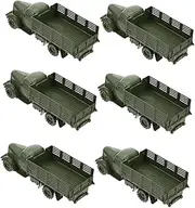 Milisten 6pcs Mini Truck Models Sandbox Decor Kids Fun Toy Trucks Educational Vehicle Toys for Home School Office