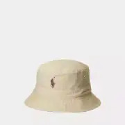 Polo Ralph Lauren Men's Reversible Twill & Madras Bucket Hat Size Small/Medium