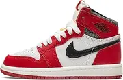 [Nike] Jordan Little Kid's 1 Retro High OG Twist 2.0" Med Grey/Blk-Wht (FB1312 001), Gorge Green/Metallic Silver-wh, 11.5 Little Kid