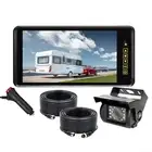 9" Car Rear View Mirror Monitor Remote+4 PIN CCD Color Reversing Camera 12v 24v