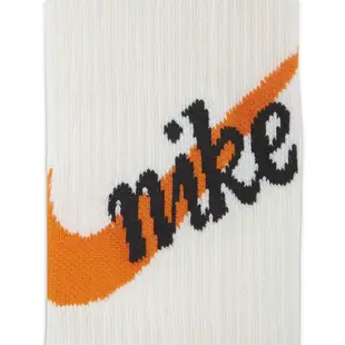 Nike 襪子 Multiplier Running Crew Sock 白 橘 長襪 【ACS】 CV4301-134