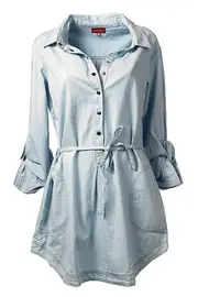 Roll Up Shirt Dress--POM-W14.32