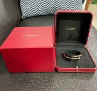 在飛比找Yahoo!奇摩拍賣優惠-Cartier 18k玫瑰金JUSTE UN CLOU手環 