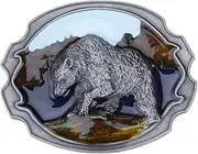 [Longcreek] Bear Belt Buckle for Men, Punk Polar Bear Animal Belt Buckle, Norse Viking Bear Head Belt Buckle, Western Cowboy Belt Buckle, Best Man Belt Buckle, Silver Wedding Belt Buckle Gifts