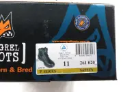 Mongrel P Series 261020 Safety Boots Size 11AU Side Zip & Laces Steel Caps