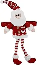 PRETYZOOM Christmas Curtain Tieback Santa Claus Holdbacks for Festive Home Decor Knitted Long Legged Doll Buckle for Rv and Door Curtains Easy Installation Soft Material