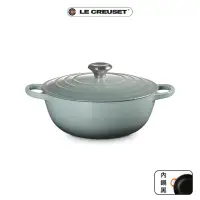 在飛比找momo購物網優惠-【Le Creuset】典藏琺瑯鑄鐵鍋媽咪鍋24cm(海洋之