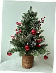 24Inch Mini Christmas Tree Small Tabletop Xmas Decor - Desktop Artificial