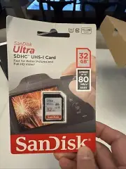 SanDisk Ultra 32GB SD SDHC Flash Memory Card Class 10 80MB/s 533X UHS-I HD