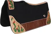 CHALLENGER Horse 32" x 30" Western Contoured Wool Felt Therapeutic Saddle Pad 39218