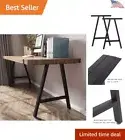 Metal Table Legs - Heavy Duty Steel - Protects Floor - Modern Design - Set of 2