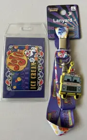 KILLER KLOWNS FROM OUTER SPACE Lanyard ID Badge Jojo Ice Cream 2022 NWT