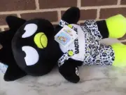 Build A Bear Sanrio Badtz-Maru Penguin 17" Plush Black -Matching Overalls