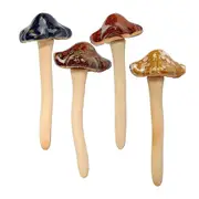 Outdoor Miniature Mushrooms 4-Piece Mushroom Garden Ornament Set