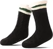 [Evankin] Slipper Socks for Women Fuzzy Cozy Warm Soft Thick Non Slip Fleece Lined with Grippers Indoor Winter Holiday Sherpa Socks