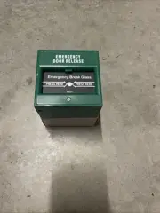 Manual Call Point Green Break Glass Emergency Door Realise Waterproof