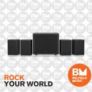 Behringer SAT 1004 PA Bundle Active 8inch Subwoofer w/ 4x 4inch Passive Speakers