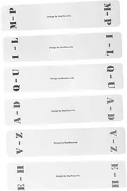 UTHCLO 6 Pcs Record Divider Cards Acrylic Classification Tag Cards A-z Index for Easy Vinyl Sorting Display