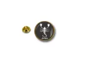 pins pin's flag badge metal lapel hat button biker on zodiac scorpio