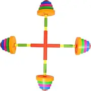 TOYANDONA 2pcs Adjustable Barbell Weight Dumbbells for Engaging Exercise Equipment for Home School for Beginner Fitness Activities