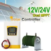 3KW MPPT Wind & Solar Hybrid Regulators 12V 24V Charge Controller LCD Display