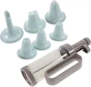 Amosfun 1Set Comfort Grip Cookie Press Kit Dessert Decorator with Icing Tips Discs Easy to Use Clean Baking Tools for Home Baking Cake Decorating