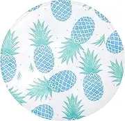 DOITOOL Round Living Room Rug Computer Chair Pad Office Desk Mat Non-Slip Polyester Soft Floor Mat for Chairs